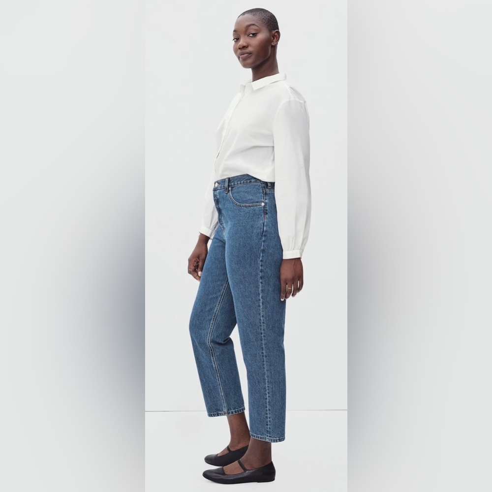 Everlane The Curvy 90s Cheeky Jean, REGULAR length, Medium Wash Blue